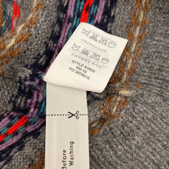 SOLD OUT J. Crew Fair Isle LambsWool Crewneck Sweaters bundle of two sweaters M - Picture 10 of 16